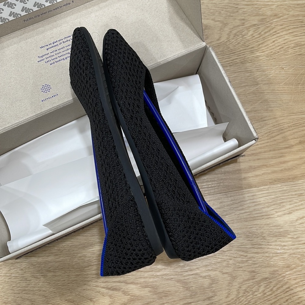 Rothy Black Solid The Point Flats - image 7
